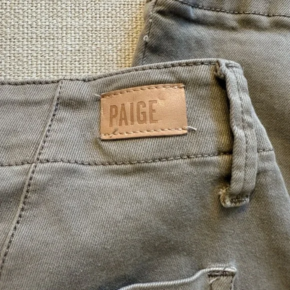 PAIGE Women’s Mayslie Straight Ankle Chino Pants Taupe size 28 - Picture 7 of 9
